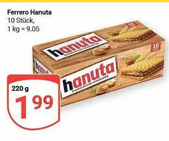 Globus Ferrero hanuta Angebot