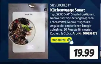 Lidl Silvercrest küchenwaage smart skws5a1 Angebot