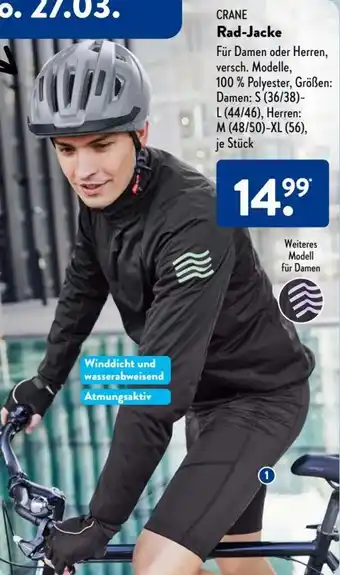 Aldi Süd Crane Rad Jacke Angebot