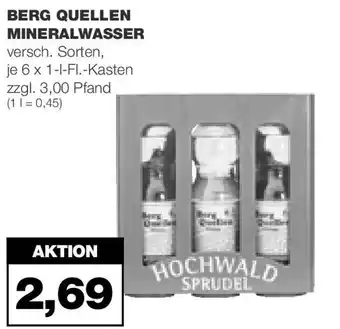 mein real Berg Quellen Mineralwasser 6*1L Angebot