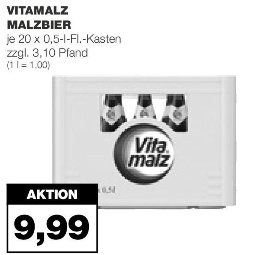 Vitamalz Malzbier 20*500ml Angebot bei mein real