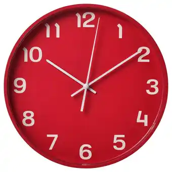 IKEA Pluttis wanduhr niederspannung/rot Angebot