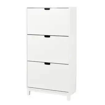 IKEA Ställ schuhschrank 3 fächer weiß Angebot