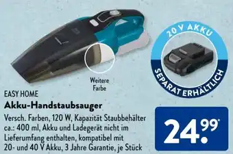 Aldi Süd Easy Home Akku Handstaubsauger Angebot