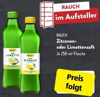 Aldi Süd Rauch Zitronen oder Limettensaft 250 ml Flasche Angebot