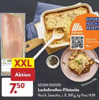 Aldi Süd Golden Seafood Lachsforellen Filetseite Angebot