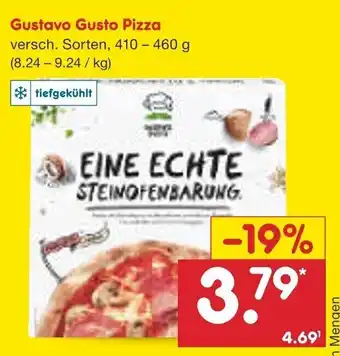 Netto Marken-Discount Gustavo Gusto Pizza 410-460g Angebot