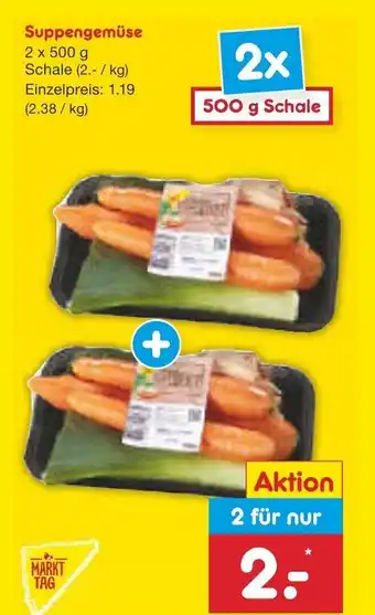 Netto Marken-Discount Markt Tag Suppengemuse 2*500 g Angebot