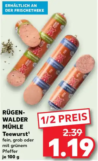 Kaufland Rügenwalder Mühle Teewurst 100 g Angebot