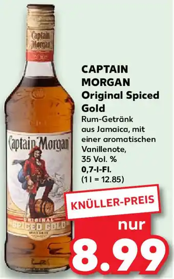 Kaufland Captain Morgan Original Spiced Gold 0,7 L-Fl. Angebot