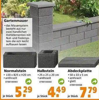 Globus Baumarkt Gartenmauer Angebot