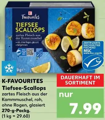 Kaufland K Favourites Tiefsee Scallops 270g Angebot