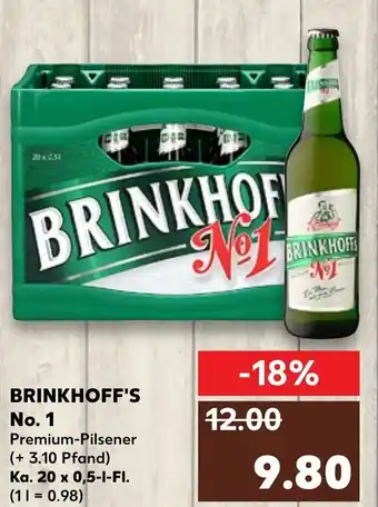 Kaufland Brinkhoff's No.1 20 x 0.5 L Angebot
