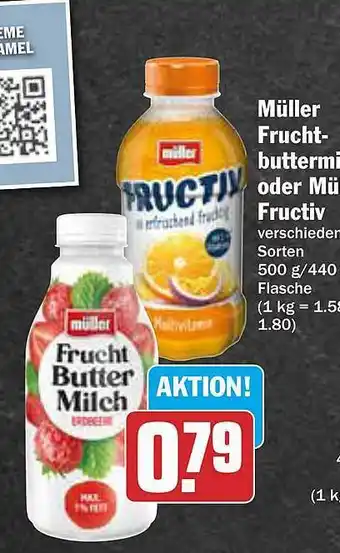 AEZ Müller fruchtbuttermilch oder müller-fructiv Angebot