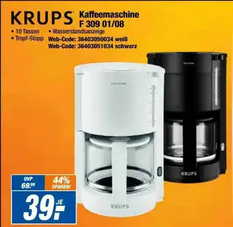 Expert Krups kaffeemaschine f309 01.08 Angebot