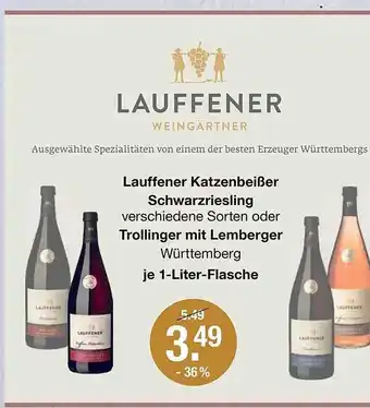 V Markt Lauffener katzenbeißer schwarzriesling oder trollinger mit lemberger Angebot