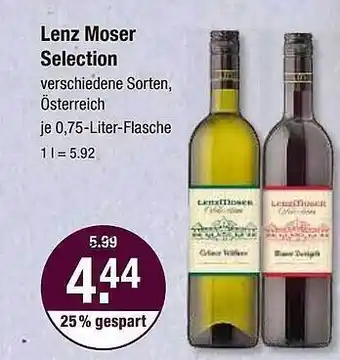 V Markt Lenz moser selection Angebot