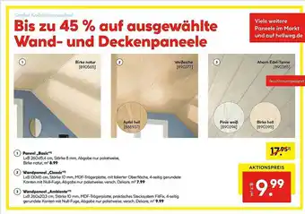 Hellweg Wand- und deckenpaneele Angebot