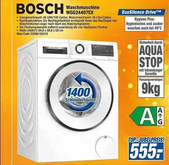 Expert Bosch waschmaschine wgg24407ex Angebot