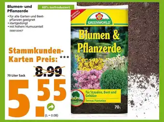 Globus Baumarkt Blumen- und pflanzerde greenworld Angebot