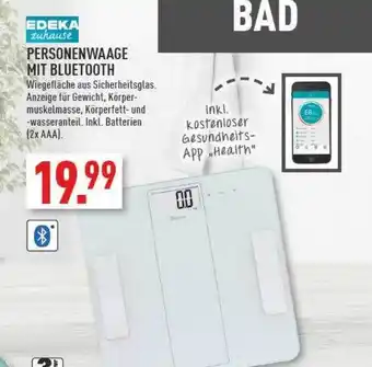 Marktkauf Edeka zuhause personenwaage mit bluetooth Angebot