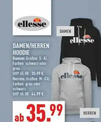 Marktkauf Ellesse damen oder herren hoodie Angebot