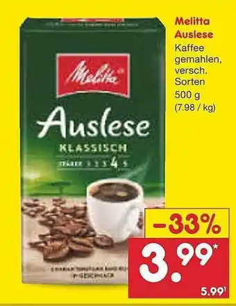 Netto Marken-Discount Melitta auslese Angebot