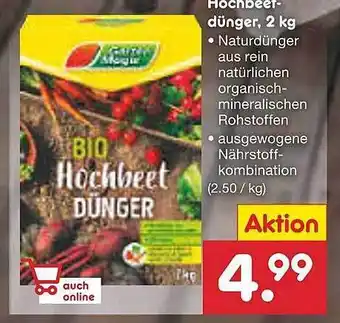 Netto Marken-Discount Hochbeetdünger 2kg Angebot