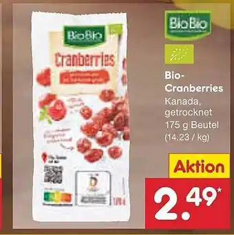 Netto Marken-Discount Biobio bio-cranberries Angebot