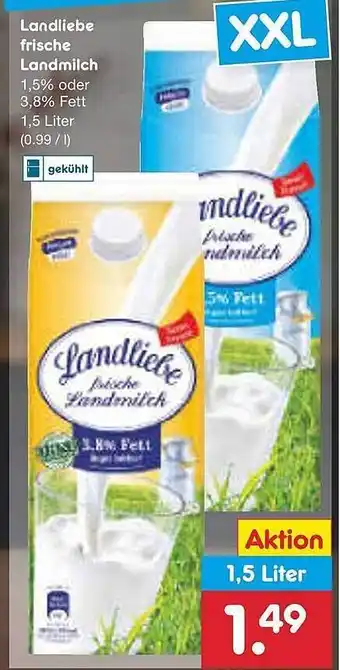 Netto Marken-Discount Landliebe frische landmilch Angebot