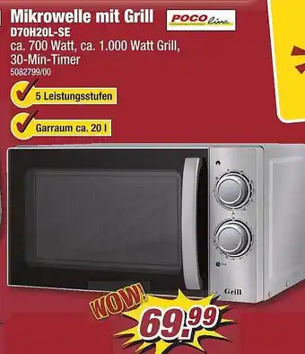 Poco Mikrowelle mit grill pocoline d70h20l-se Angebot