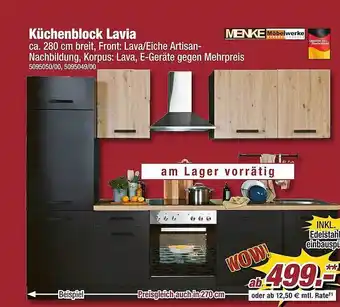 Poco Menke küchenblock lavia Angebot