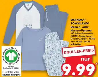 Kaufland Oyanda/Townland Damen oder Herren Pyjama 2-teilig Angebot