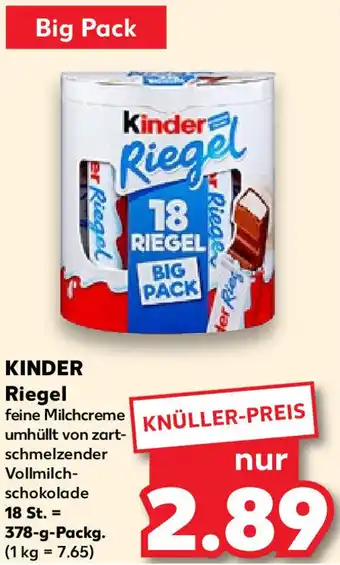 Kaufland Kinder Riegel 378 g Packg. Angebot