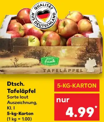 Kaufland Dtsch. Tafeläpfel 5 kg Karton Angebot