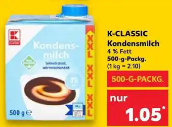 Kaufland K-Classic Kondensmilch 500 g Packg. Angebot