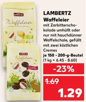 Kaufland Lambertz Waffeleier 150-200 g Beutel Angebot