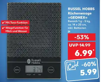 Kaufland Russell Hobbs Küchenwaage Geohex Angebot