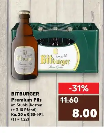 Kaufland Bitburger Premium Pils 20x 0,33L Angebot