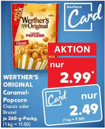 Kaufland Werther's Original Caramel Popcorn 260 g Packg. Angebot