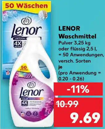 Kaufland Lenor Waschmittel 50 Anwendungen Angebot