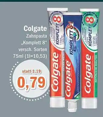 Aktiv Irma Colgate zahnpasta komplett 8 Angebot