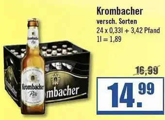 Zisch Krombacher Angebot