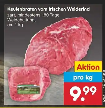 Netto Marken-Discount Keulenbraten vom Irischen Weiderind 1kg Angebot