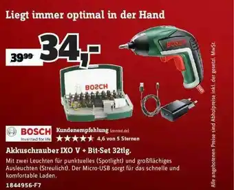 Conrad Bosch Akkuschrauber Ixo V + Bit-set 32 Tlg Angebot