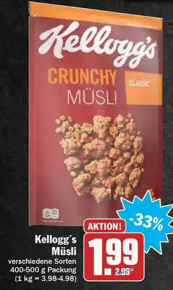 Hit Kellogg's Müsli Angebot