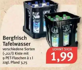 Feneberg Bergrisch Tafelwasser Angebot