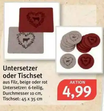 Feneberg Untersetzer Oder Tischset Angebot