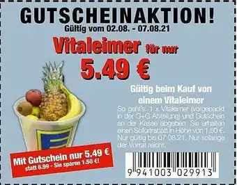 Edeka Scherer Vitaleimer Angebot