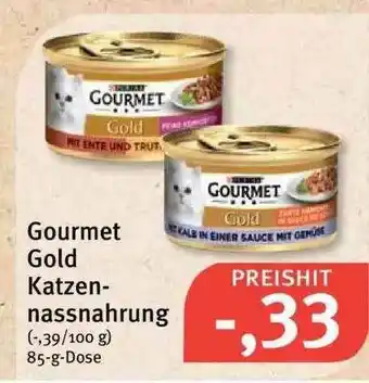 Feneberg Gourmet Gold Katzen-nassnahrung Angebot